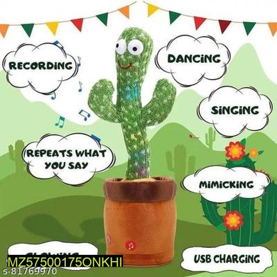 Dancing Cactus Plush Toy For Kids